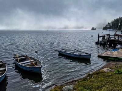 28.08. Silsersee Ausfahrt bei Morgennebel